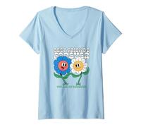 Femme Meilleurs Amis pour Toujours (Graphique Amusant BFF) T-Shirt avec Col en V