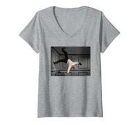 Femme Mel Brooks Blazing Saddles Director par Michael Grecco T-Shirt avec Col en V