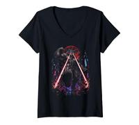Femme Mème de Salle de Sport Jacked Alpha Wolf Kaiju City Rampage T-Shirt avec Col en V