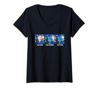 Femme Mème d'histoire de l'art de Van Gogh Pun Funny Van Goghing Van Gone T-Shirt avec Col en V