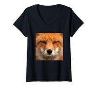 Femme Meme drôle et pathétique Fox T-Shirt avec Col en V