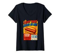 Femme Meme Hotdog I Got That Dog In Me Hot Dogs Combo T-Shirt avec Col en V