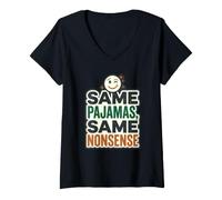 Femme Même Pyjama, vêtements Confortables et relaxants T-Shirt avec Col en V