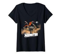 Femme Merch Apex Predator Jurassic World T-Shirt avec Col en V