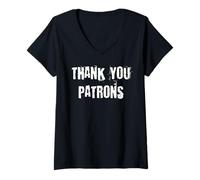 Femme Merci Patrons T-Shirt avec Col en V
