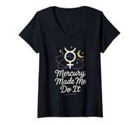 Femme Mercure Retrograde Survivor Drôle Astrologie Meme Zodiac T-Shirt avec Col en V