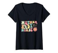 Femme Mère bébé infirmière Post-Partum infirmière Maman bébé infirmière infirmière T-Shirt avec Col en V