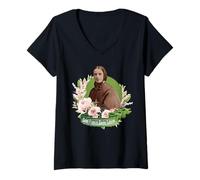 Femme Mère Cabrini St Frances Xavier Cabrini Saint Catholique T-Shirt avec Col en V