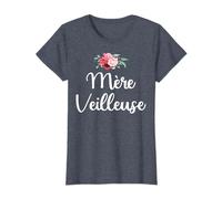 Femme Mère Veilleuse Merveilleuse Maman Cadeau Fête des Mère Fleur T-Shirt