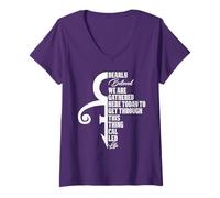 Femme Mes chers amis, nous sommes réunis ici aujourd'hui pour nous en sortir T-Shirt avec Col en V
