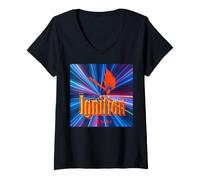 Femme Mettez Le feu à Votre cœur T-Shirt avec Col en V