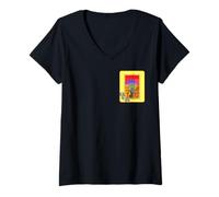 Femme Mexique Fête Fête Vie Mort Famille Equinoxe Aztèque T-Shirt avec Col en V