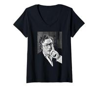 Femme Michael Caine, Acteur de Get Carter Cider House Rules (1985) T-Shirt avec Col en V