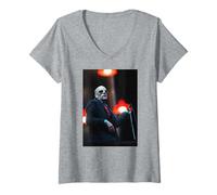 Femme Michael Stipe R.E.M. Murrayfield Concert Monster Album Era T-Shirt avec Col en V