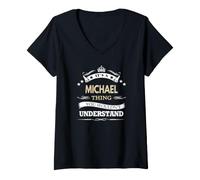 Femme Michael Thing, tu ne comprendrais Pas Que C'est Une Chose T-Shirt avec Col en V