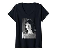 Femme Mick Jagger des Rolling Stones Entre dans l'ère Jack Flash T-Shirt avec Col en V
