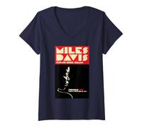 Femme Miles Davis Plugged Nickel Chicago 1967 T-Shirt avec Col en V