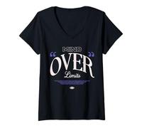 Femme Mind - Streetwear pour Le Passage à l'an 2000 T-Shirt avec Col en V