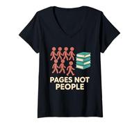 Femme Mindfulness Journal Self Care Thérapie du Bien-être Mental T-Shirt avec Col en V