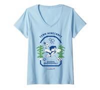 Femme Minecraft Team Minecraft Doing Swimmingly Player & Drowned T-Shirt avec Col en V