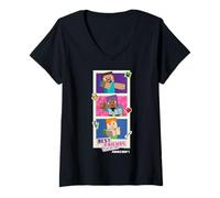 Femme Minecraft Valentine's Day Best Friends Forever Photo Booth T-Shirt avec Col en V