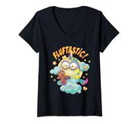 Femme Minions Bob and Tim Fluftastic! T-Shirt avec Col en V