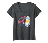 Femme Minions Kevin Take a Minute T-Shirt avec Col en V