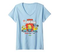 Femme Minions & Monsters One Frame At A Time T-Shirt avec Col en V