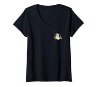 Femme Minions & Monsters Vision is an Art Front & Back T-Shirt avec Col en V
