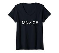 Femme Minnesota : Greater Than Ice, État du Minnesota, solidarité T-Shirt avec Col en V