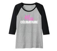 Femme Miss Célibataire | Amour Cœur Recherche Âme Sœur Cupidon Manche Raglan