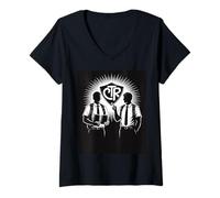 Femme Missionnaires mormons CTR Bouclier Foi Culture Mission Appel T-Shirt avec Col en V