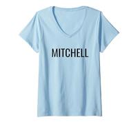 Femme Mitchell T-Shirt avec Col en V