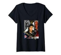 Femme MJ-021 Michael Jackson T-Shirt avec Col en V