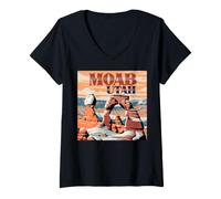Femme Moab T-Shirt avec Col en V
