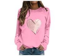 Femme Mode Casual Automne et Hiver Lettres Anglaises Imprimé Sweat à Capuche Col Rond Sweat à Capuche Manches Longues Haut Pyjama Une Pièce Femme Sans, Rose, XXL