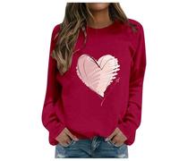 Femme Mode Casual Automne et Hiver Lettres Anglaises Imprimé Sweat à Capuche Col Rond Sweat à Capuche Manches Longues Haut Pyjama Une Pièce Femme Sans, Bordeaux, XXL