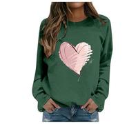 Femme Mode Casual Automne et Hiver Lettres Anglaises Imprimé Sweat à Capuche Col Rond Sweat à Capuche Manches Longues Haut Pyjama Une Pièce Femme Sans, Vert foncé., M