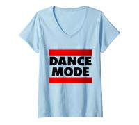 Femme Mode de Danse, célébrations, Danse, Disco, Vacances T-Shirt avec Col en V