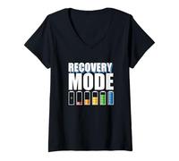 Femme Mode de récupération après Une Chirurgie pour se rétablir bientôt T-Shirt avec Col en V