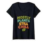 Femme Mode de Vie sans Viande Flexitarien et Réducétarien Pride T-Shirt avec Col en V