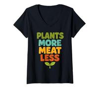 Femme Mode de Vie sans Viande Flexitarien et Réducétarien Pride T-Shirt avec Col en V