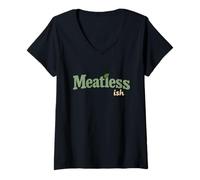 Femme Mode de Vie sans Viande Flexitarien et Réducétarien Pride T-Shirt avec Col en V