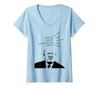 Femme Modern Snake Oil Vendeur Républicain Never Donald T T-Shirt avec Col en V