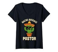 Femme Mois d'appréciation drôle du Pasteur Unique pour Hommes chrétiens T-Shirt avec Col en V
