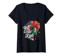 Femme Mois de l'histoire des Noirs : Nous l'avons Dit à Toutes Les Femmes Afro-américaines T-Shirt avec Col en V