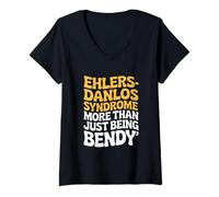Femme Mois de Sensibilisation Ehlers Danlos EDS HSD May Ehlers Danlos T-Shirt avec Col en V