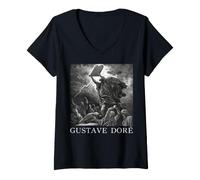 Femme Moïse Brise Les tablettes de la Loi T-Shirt avec Col en V