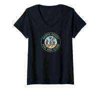 Femme Mojave Desert Punk Rock Aliens T-Shirt avec Col en V