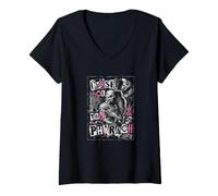Femme Momie d'horreur égyptienne du Pharaon T-Shirt avec Col en V
